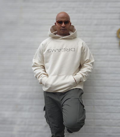 Oversized Luxury Inverse DREAMS Hoodie (Ice Creme)