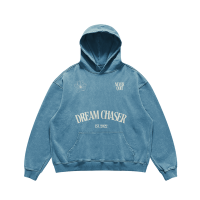 Acid Wash Dream Chaser Oversized Hoodie (available in Blue, Green, Pink and Brown)