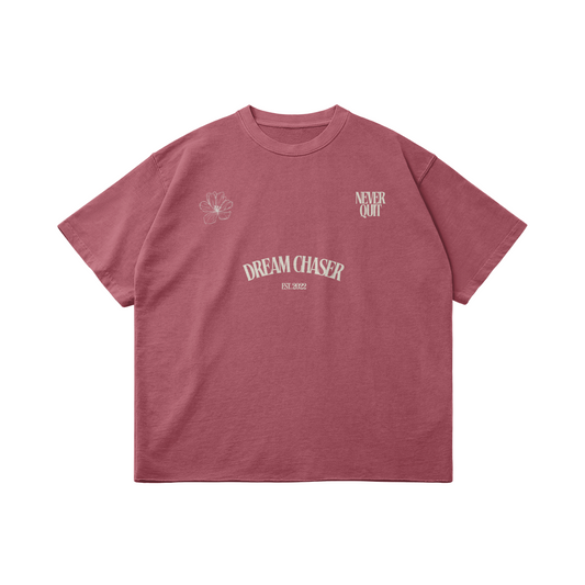 DREAM CHASER Over-sized T-shirt (available in Cameo Brown, Vintage Green,Medium Blue)