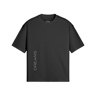 DREAMS Vertical Over-sized Tee (Raven Black)